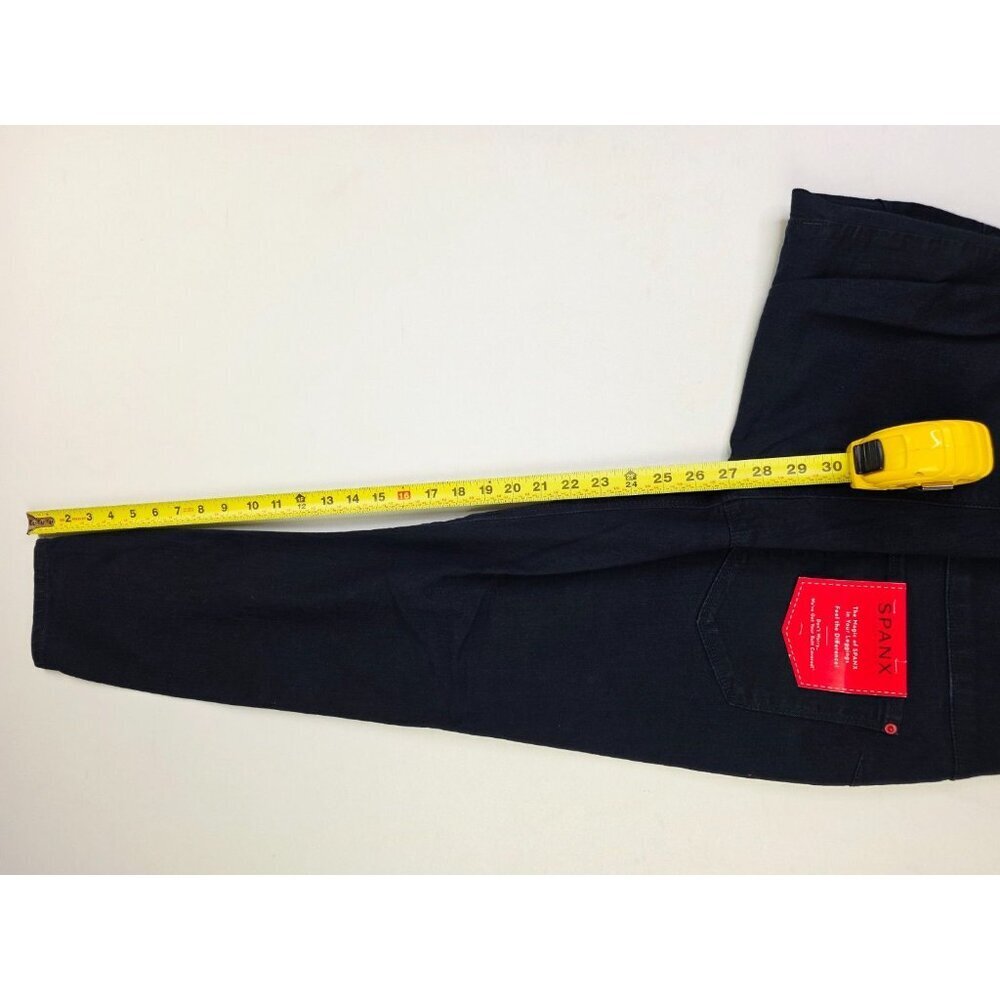 Spanx Size Medium 6-8 Womens 30" Inseam Navy Cropped Denim Side Zip Leggings NWT - Picture 10 of 15